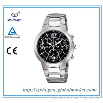 All stainless steel fashion wristwatch